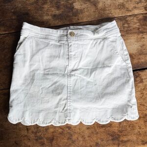 Lilly Pulitzer Colette white denim skirt